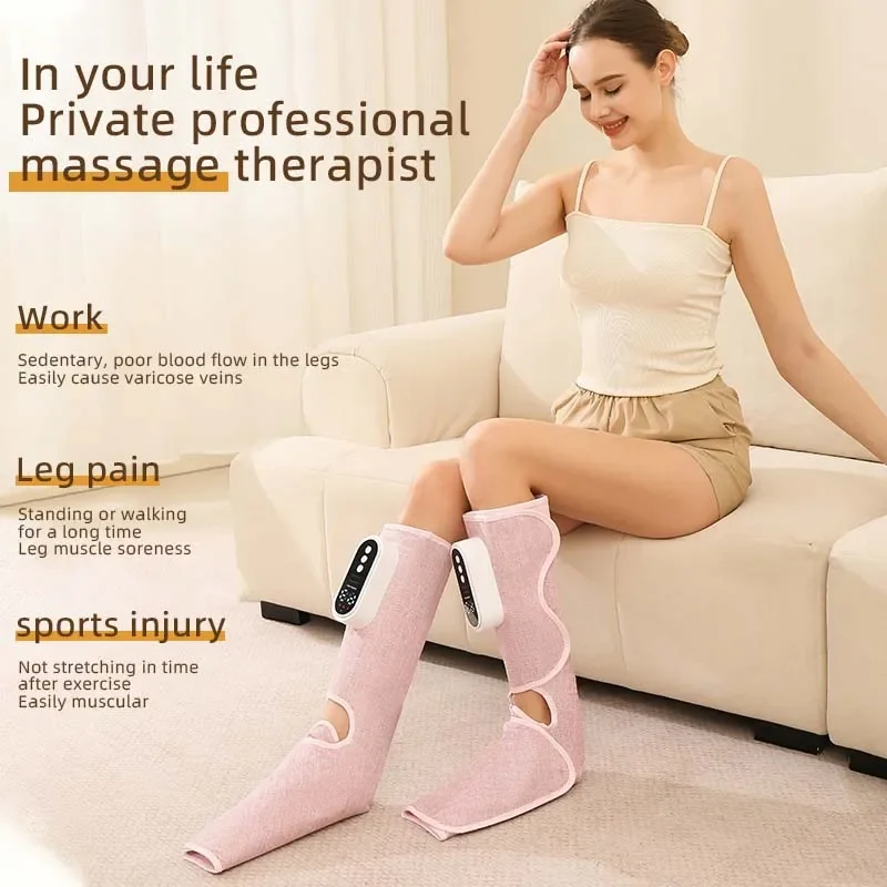 Rechargeable Leg Massager with Air Pressure and Kneading