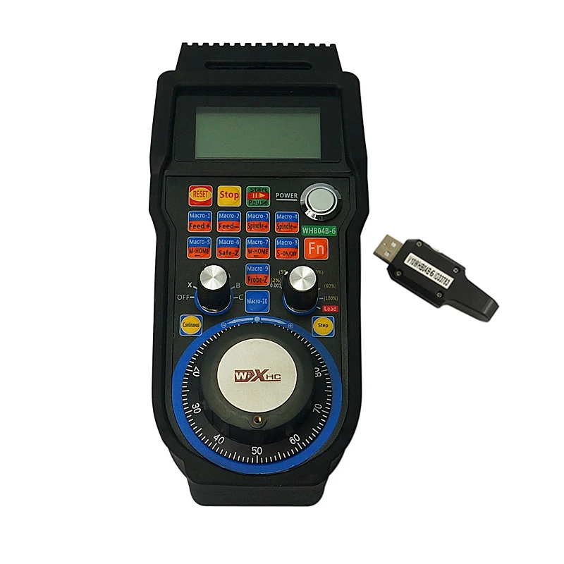 WHB04B-6 무선 핸드휠 6축 MACH3 컨트롤 무선 USB 핸드휠 4축 CNC 목공 라우터 밀링 조각 절단기
