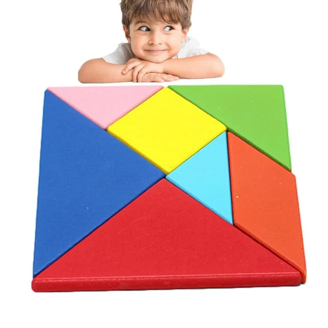 Tangram-Puzzle Coloré pour Enfant, Jouet d'ApprentiCumbria Précoce pour le  Cerveau, les Tout-Petits, les Épais et les Exercices, les Brains Droits -  AliExpress