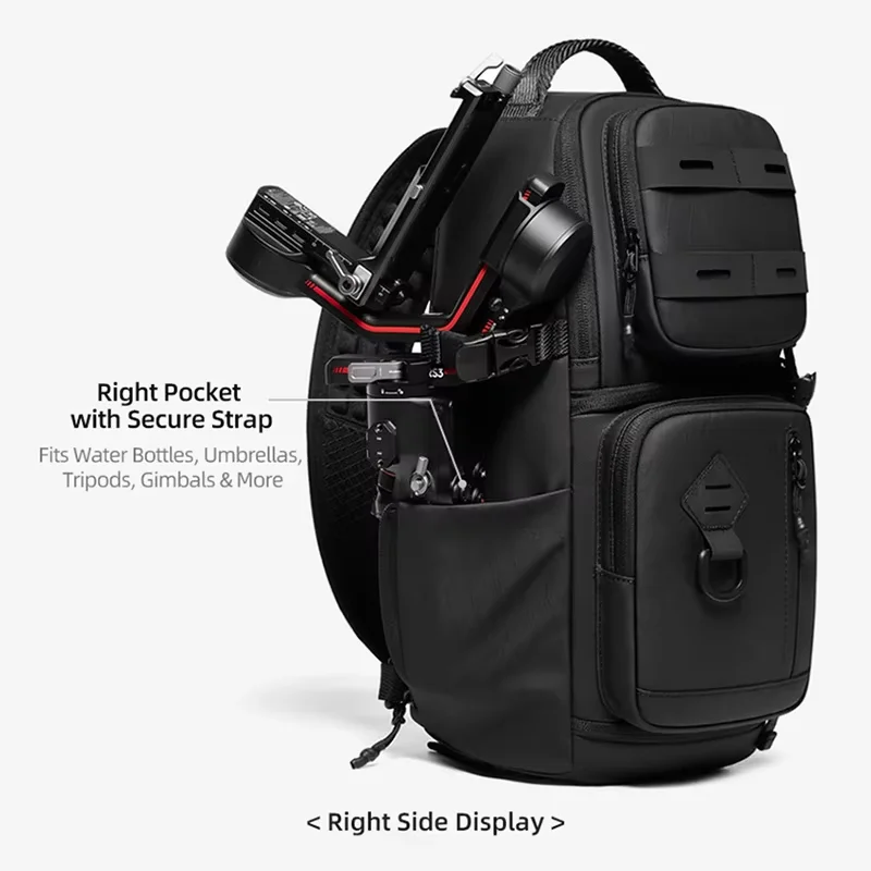 Zaino Compatto per Fotocamera, Borsa a Tracolla Professionale per Nikon, Canon, Sony - immagine 6