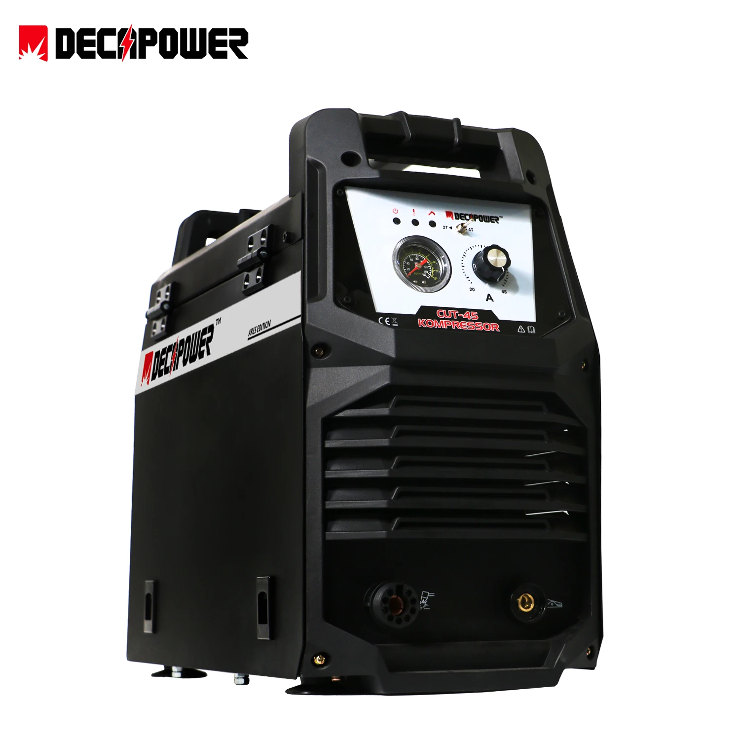 Decapower Macchina Da Taglio Al Plasma Ad Aria Pilota A Bassa Frequenza Cnc 8-16 Mm Taglio Pulito Compressore D'Aria Incorporato Ed Esterno 2 In 1