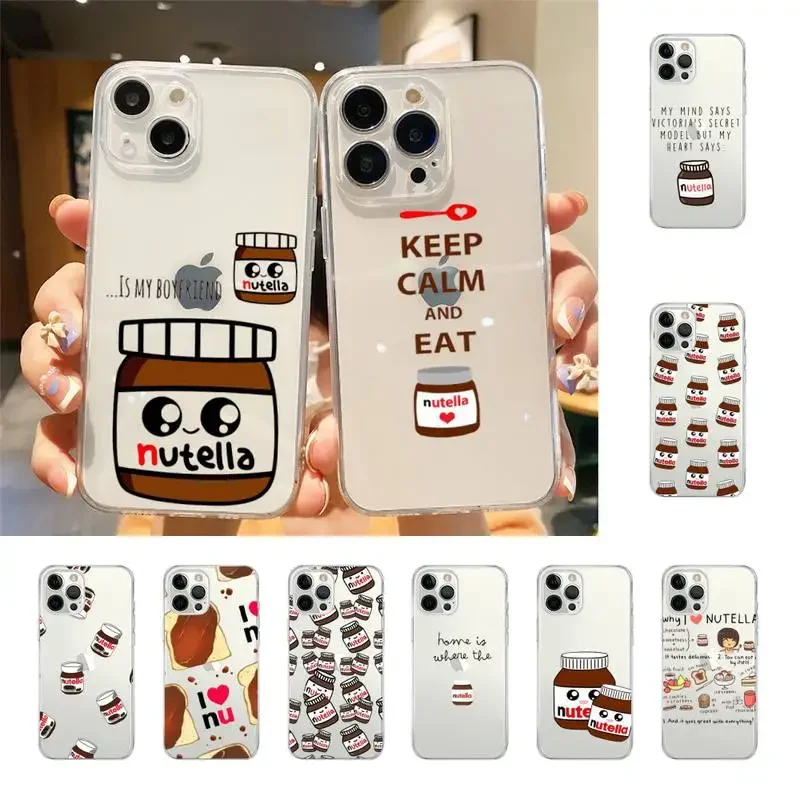 Custodia Per Telefono Kawaii Chocolate Nutella Per Iphone 7 8 Plus X Xr Xs 11 12 13 15 Mini Mobile Iphone 14 Pro Max Case