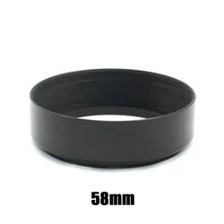 Universal Metal Lens Hood Sunshade (58mm)