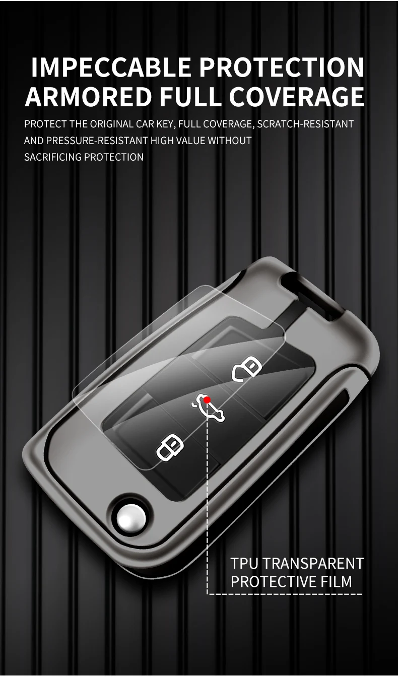 Custodia per chiave auto in pelle metallica Shell per VW Volkswagen Golf 7 MK7 Tiguan MK2 per Seat Ateca Leon FR 2 Ibiza per Skoda Octavia - S40b3ccb5d3f04e41a195996f0c5828fd9