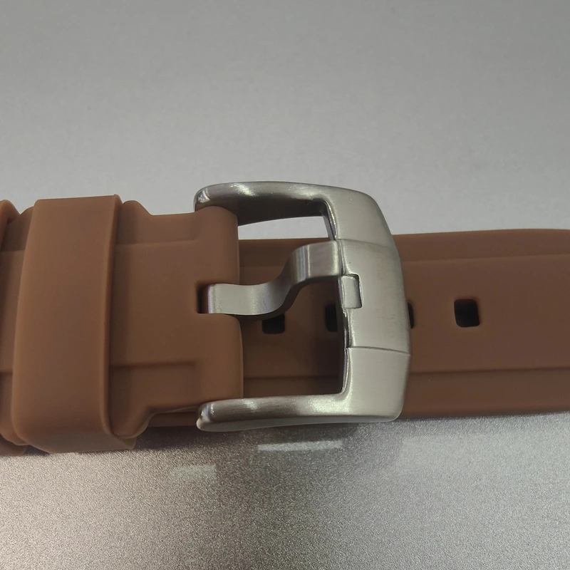 Curved End Silicone Rubber Watch Strap - Universal Diving Bracelet
