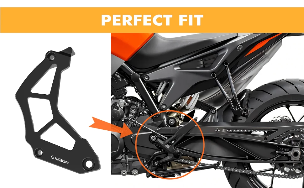 Für KTM 790 890 Abenteuer R S 2019-2023 Kettenrad Schutz Sensor Abdeckung 790 890 Duke 2018-2023 für Husqvarna Norden 901 22-2023 – Detail 6