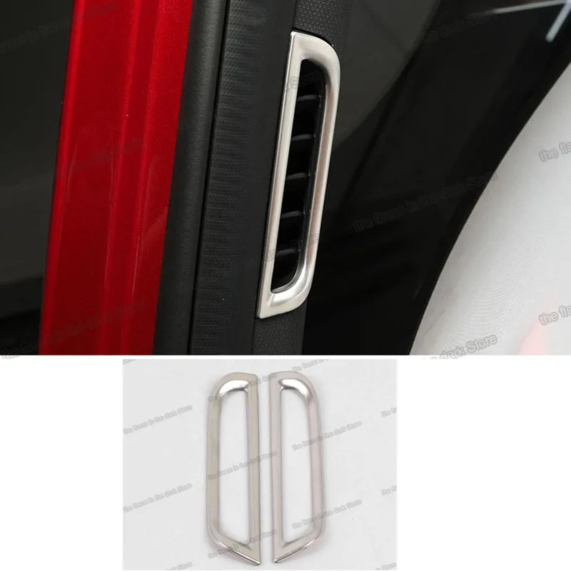 

Stainless Steel Car A Post air Outlet Vent Frame trims for Mg Hs 2018 2019 2020 Accessories Parts decoration 2021 2022 trophy