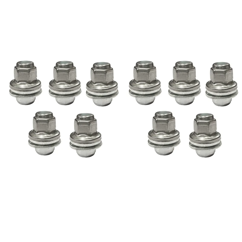 

Hot YO-10Pcs Wheel Lug Bolt Stud Nut C2C35294010 For Jaguar S-Type X-Type XJ XJR XF 1999-11
