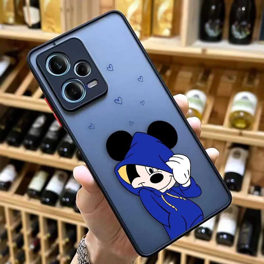 thumbnail image 1 of Matte Case for Redmi NOTE 12 11 10 11S 10S 9 9S 9T 8 7 6 5 4 3PRO PLUS 4G 5G Case Funda Shell Mickey Minnie Mouse Anime Cartoon, 1 of 5