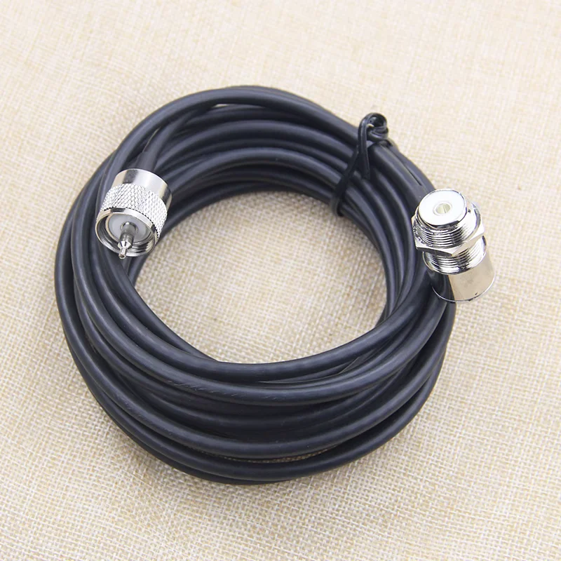 

New 5m 16ft Cable for Car Mobile Radio Antenna Feeder Cable SMA-Male Connector Coaxial Cable PL-259 SO-239 HAM