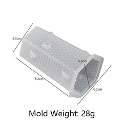 Honeycomb Silicone Candle Mold for DIY Crafting and Home Decor (Hexagonal)
