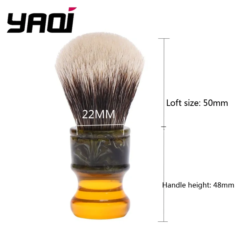 2026 핫세일! YAQI 22MM 사그라다 패밀리아 투밴드 배더 헤어 레진 핸들 남성용 습식 면도 브러쉬