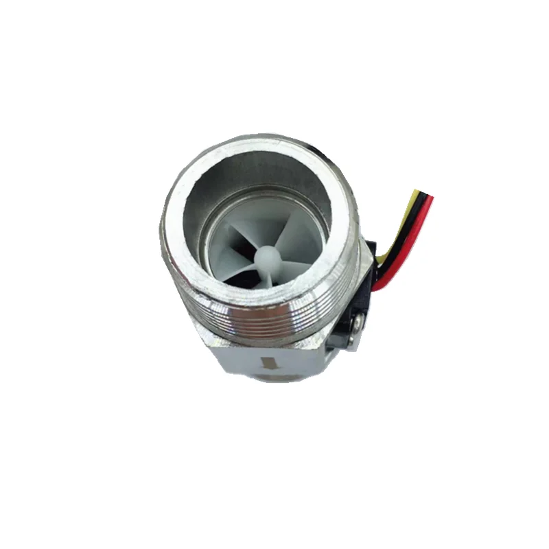 Digital Flow Meter 1" Turbine Flow Sensor 4-45L/min + NTC Temperature Measurement rate Total Liters