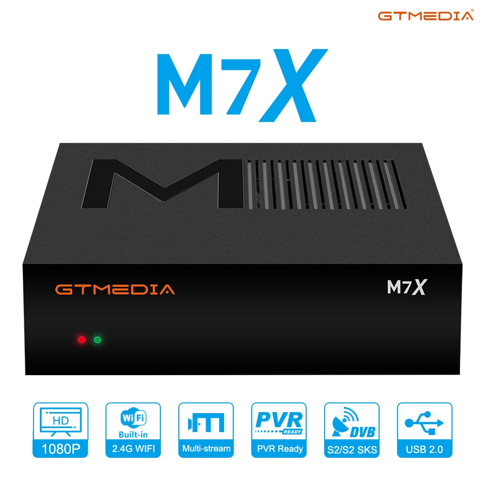 GTMEDIA M7X  TV ű DVB-S2 SKS/IKS/CS M3U  ڽ 1080P Ǯ HD TV ڴ Ʈ Ʃ lKS  SKS  ÷̾