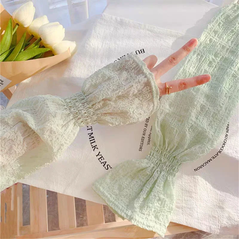Long ice silk sleeves for men and women, sunburn protection arm cover, new wonderful arm sleeves, cycling arm sleeves against UV rays, fingerless, summer.