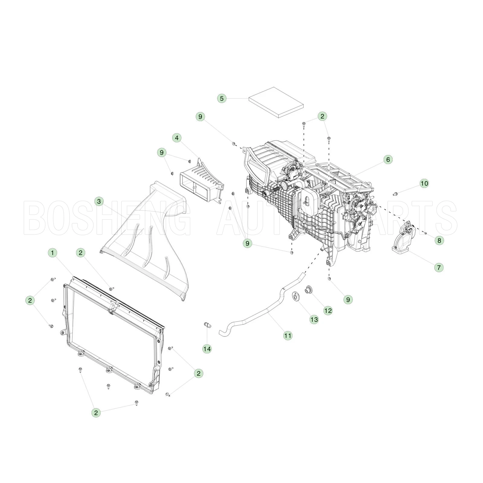 Filtermateriaal structuur voor fijnstof en pollen