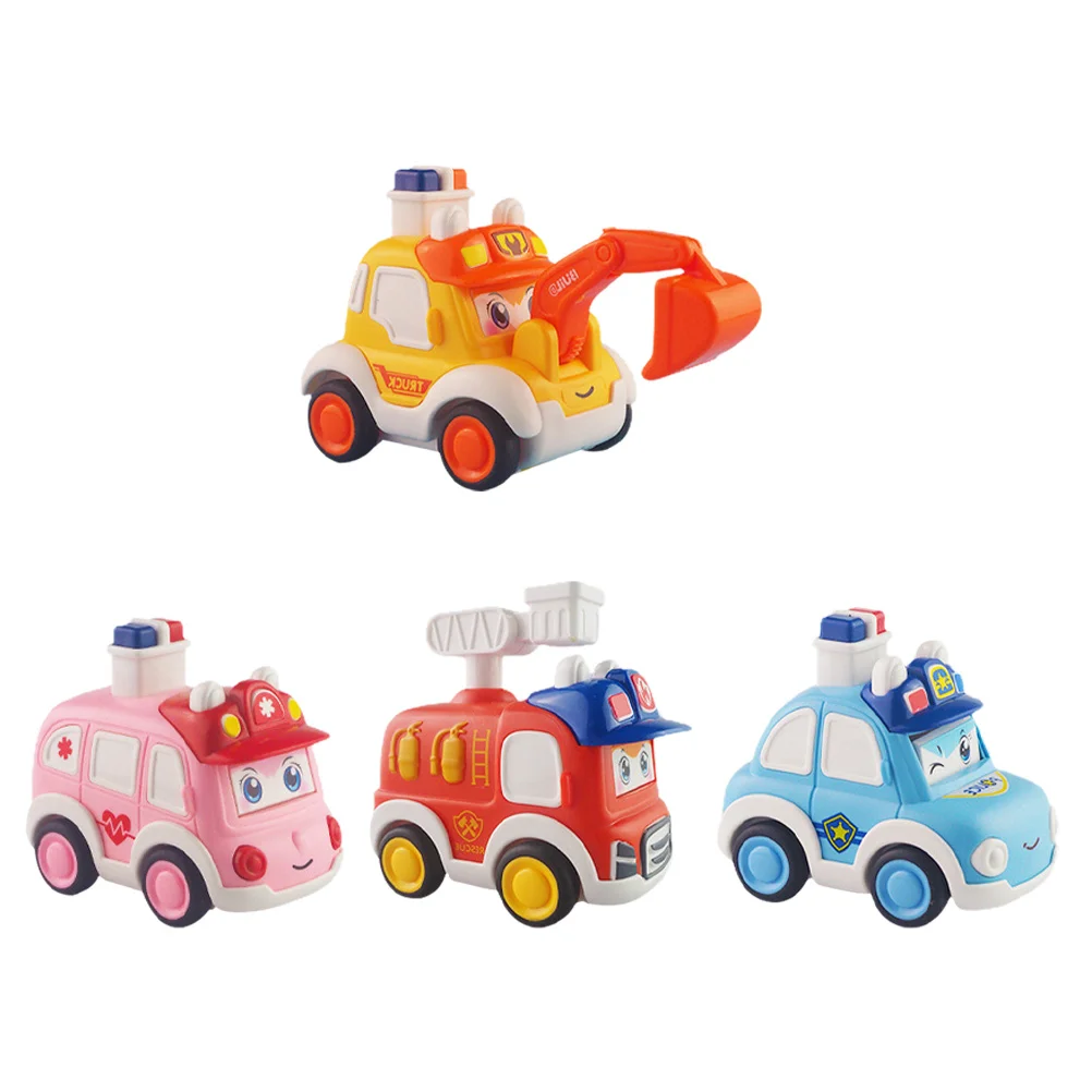 

4 шт., детский игрушечный автомобиль-скользящий экскаватор