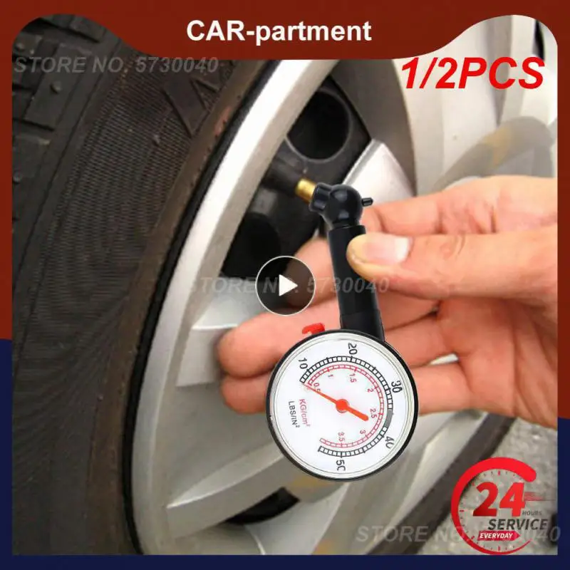 Manometro Per Pneumatici 1/2 Pezzi Manometro Per Auto Presion De Neumaticos Manometro Per Pneumatici Misuratore Di Pressione Per Pneumatici Monitoragg