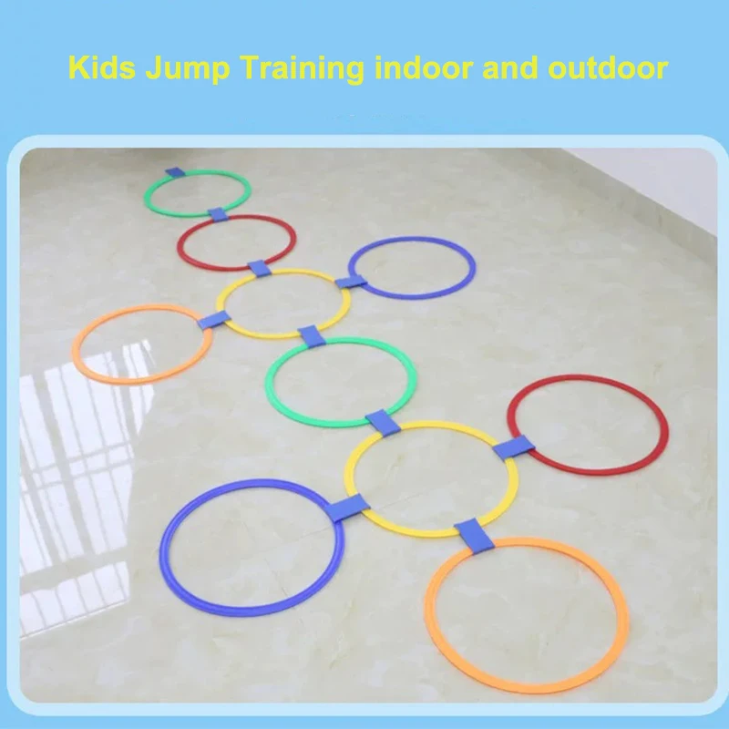 Description Picture 5 of itemA set Outdoor Kids Athletics Jumps Children Fitness Sport Hoop Agility Hopscotch Ring