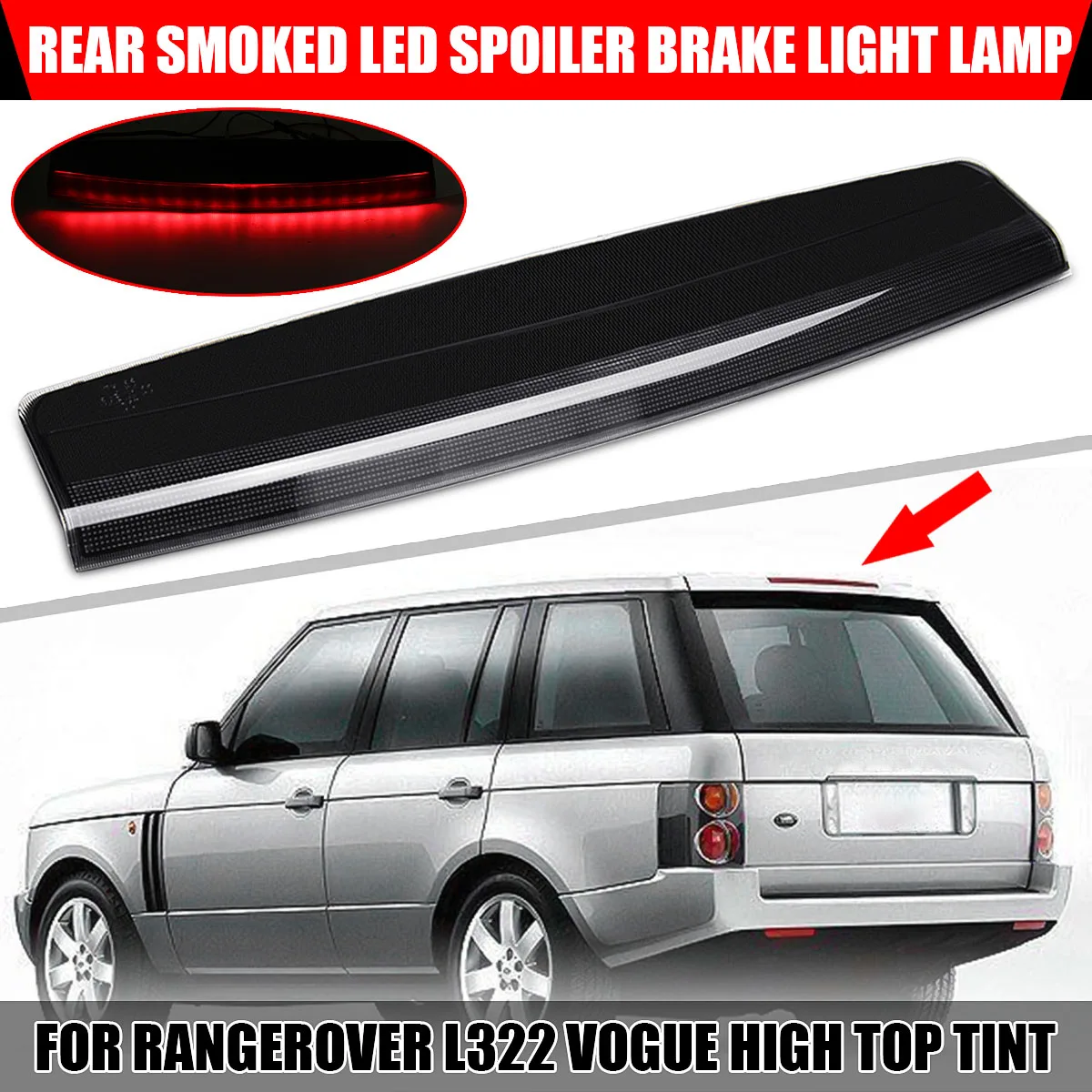 

Car High Mounted 3rd Third Brake Light LED Tail Light Stop Lamp For Rear Tail Lamp XFG000040 Fit For Range Rover L322 2004-2012
