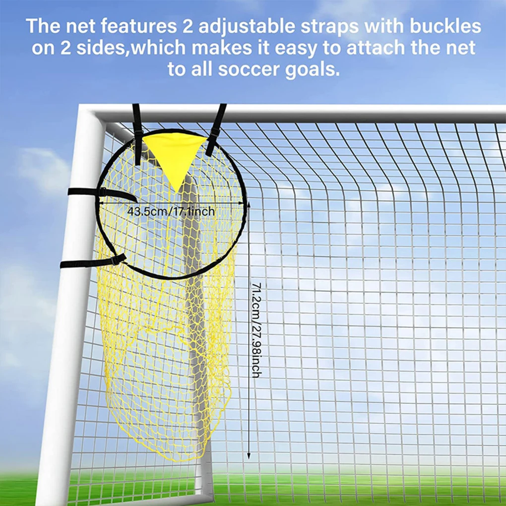 

2pcs Foldable Football Target Goal Net Made With Polyester For Durability Stable Performance