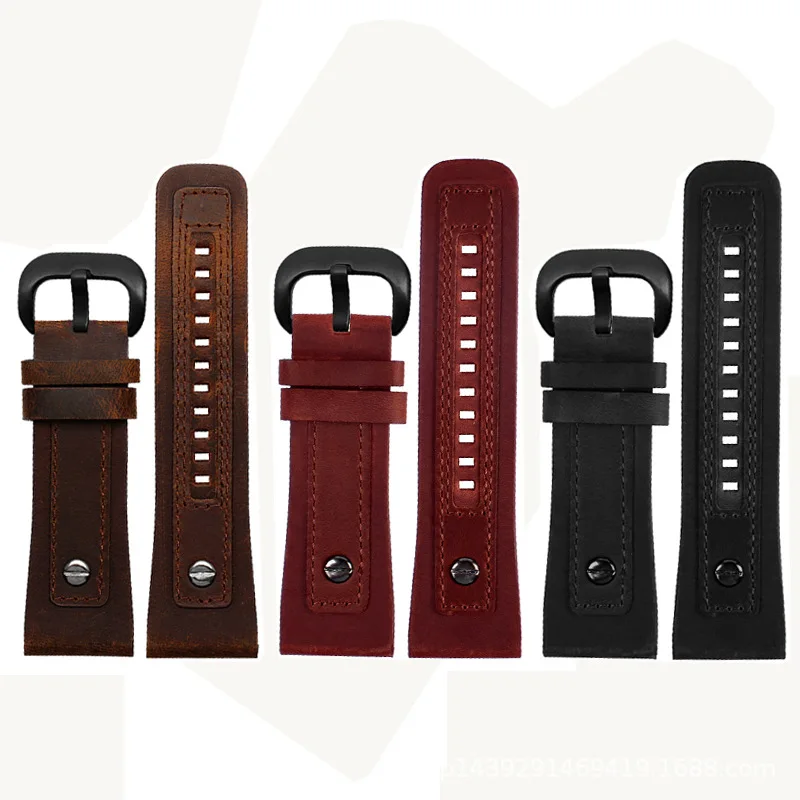 Adatto Per Cinturino Orologio Sevenfriday Da Uomo In Vera Pelle M2/ P2B02 Q2 / 02 / P3 / T2 Cinturini In Pelle Vintage 28Mm