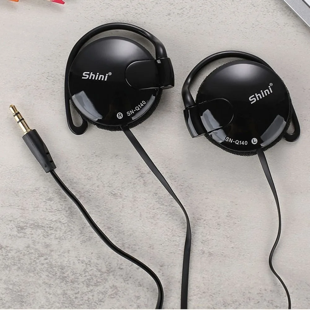 Description Picture 5 of item3.5mm Wired Bass Headphones Ear Hook Headset Sports Music Game Wired Earpiece For Mp3 Computer Mobile Telephone