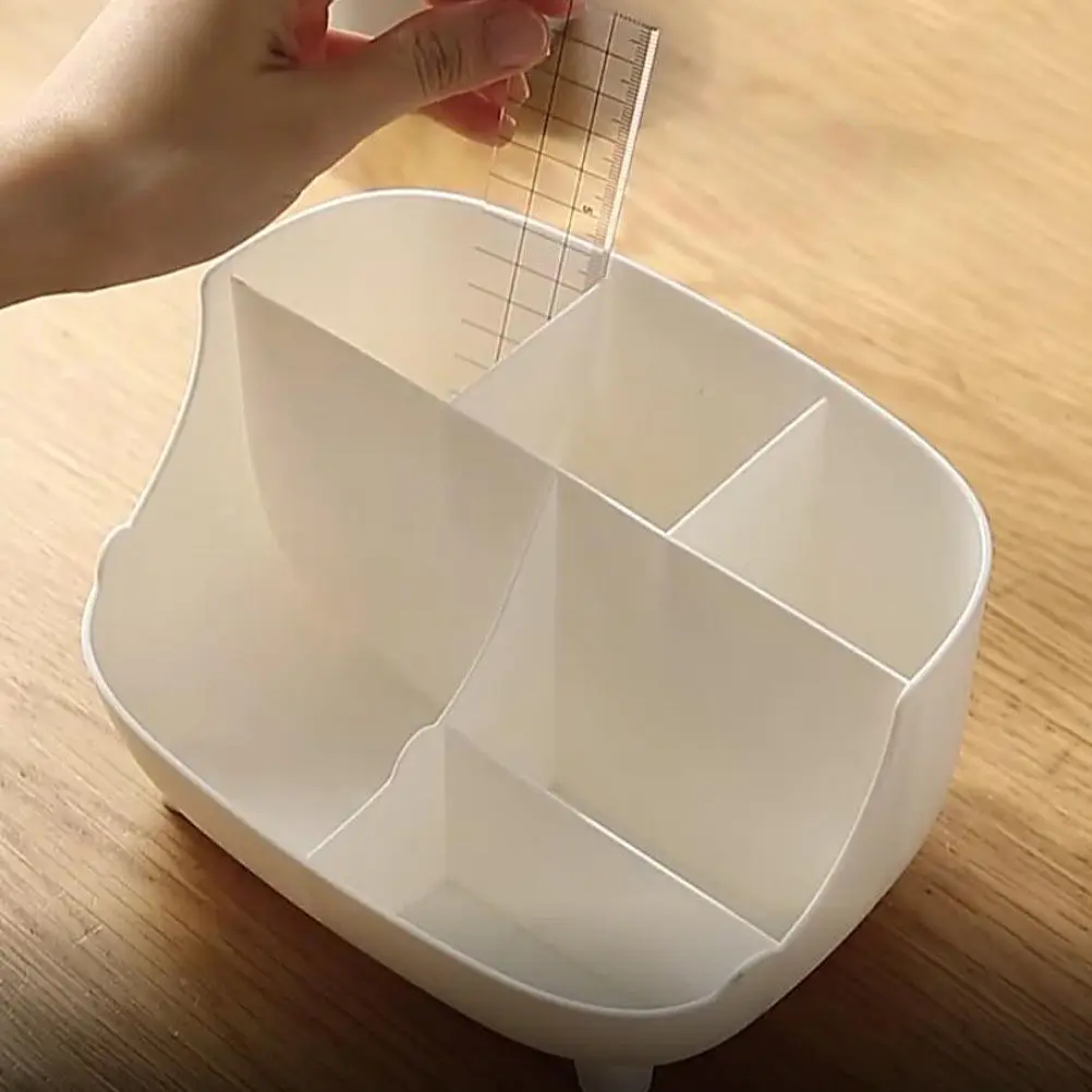 다기능 플라스틱 문구류 보관함 데스크탑 정리함 사무실 및 가정용 다중 그리드 잡화 보관함