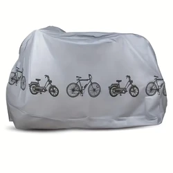 Durable Outdoor Waterproof Bicycle Cover - All - Season Protection Against Dust and UV Rays (GRAY)