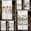 Cute Funny Cat Door Curtain Noren Room Kitchen Shoe Cabinet Partition Blocking Curtain Bedroom Entrance Decorative Half Curtains 1