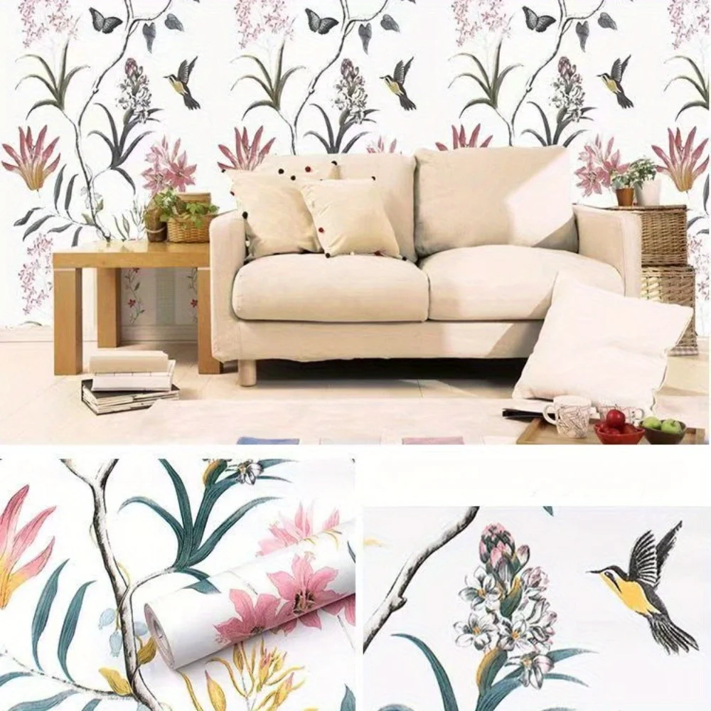 FlowerPatternContactPaperSelfAdhesiveWallpaperWaterproofLiving