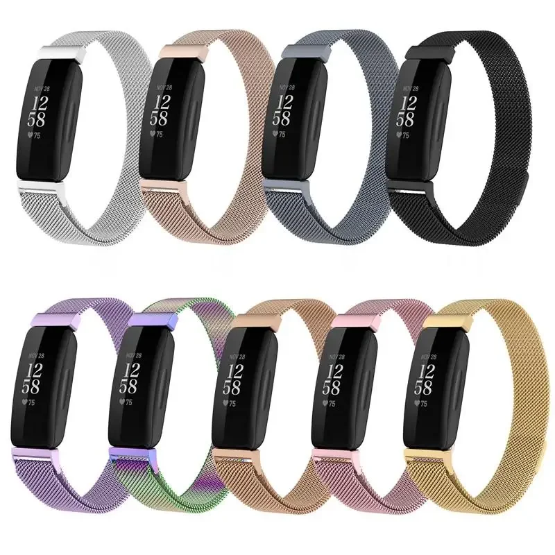 

Magnetic Loop Strap For Fitbit Ace 3 Inspire 2 Band Stainless Steel Bracelet Wristband For Fitbit Inspire 2 Child Correa