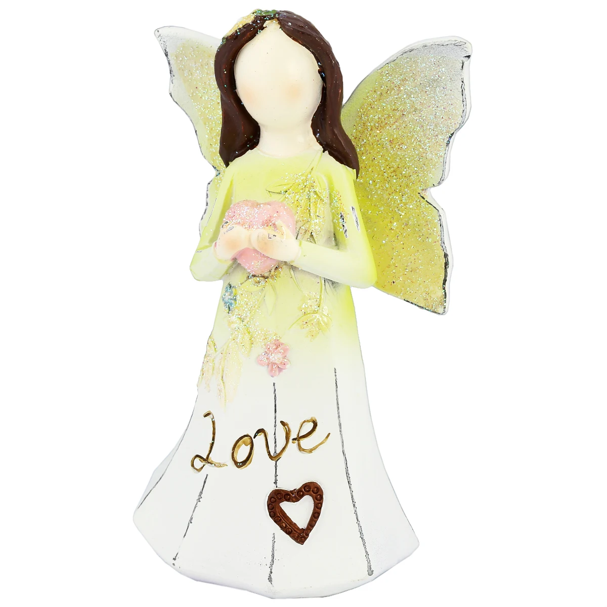 Cute Guardian Angel Figurines Healing Resin Hand Carved Mini Statue For Hope,Love & Peace Room Decoration