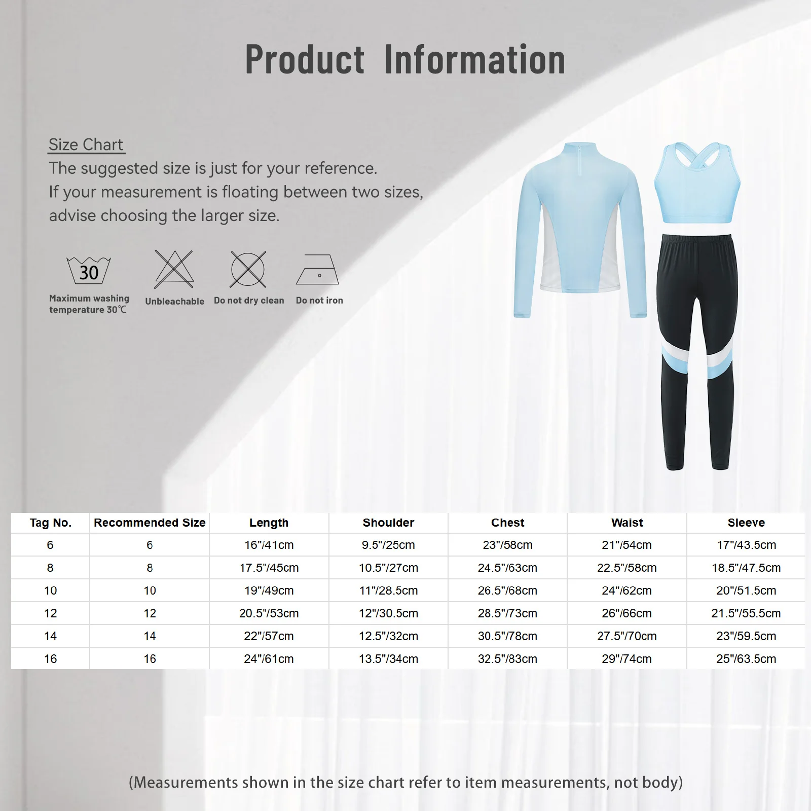 어린이 소녀 골프 테니스 운동복 스포츠 복장 긴 소매 티셔츠 조끼 레깅스 세트 운동 운동 요가 달리기