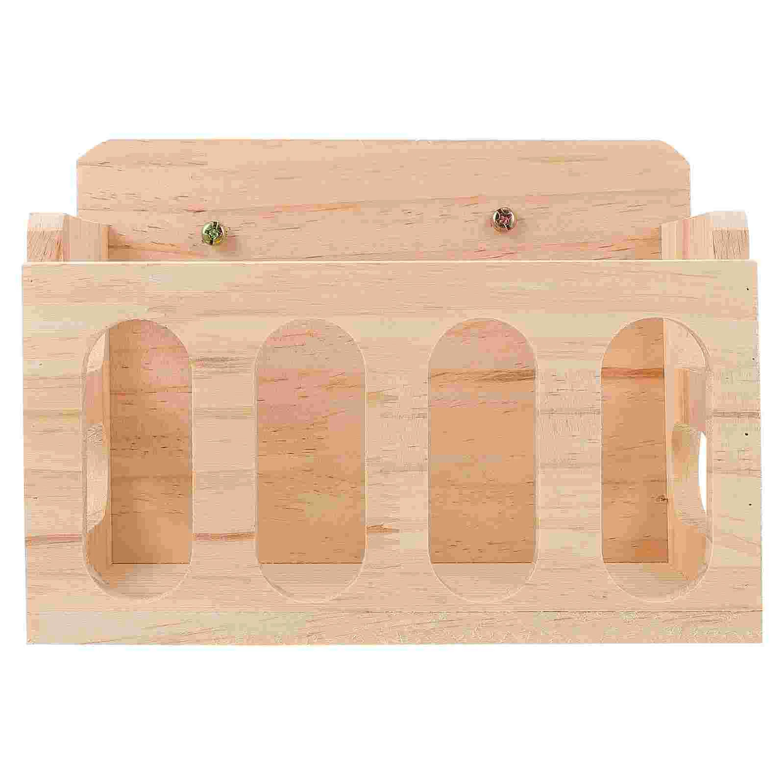 Wooden Rabbit Feeder Grass Stand Hay Rack Small Animal Food Container Pet Products Guinea Pig Bowl