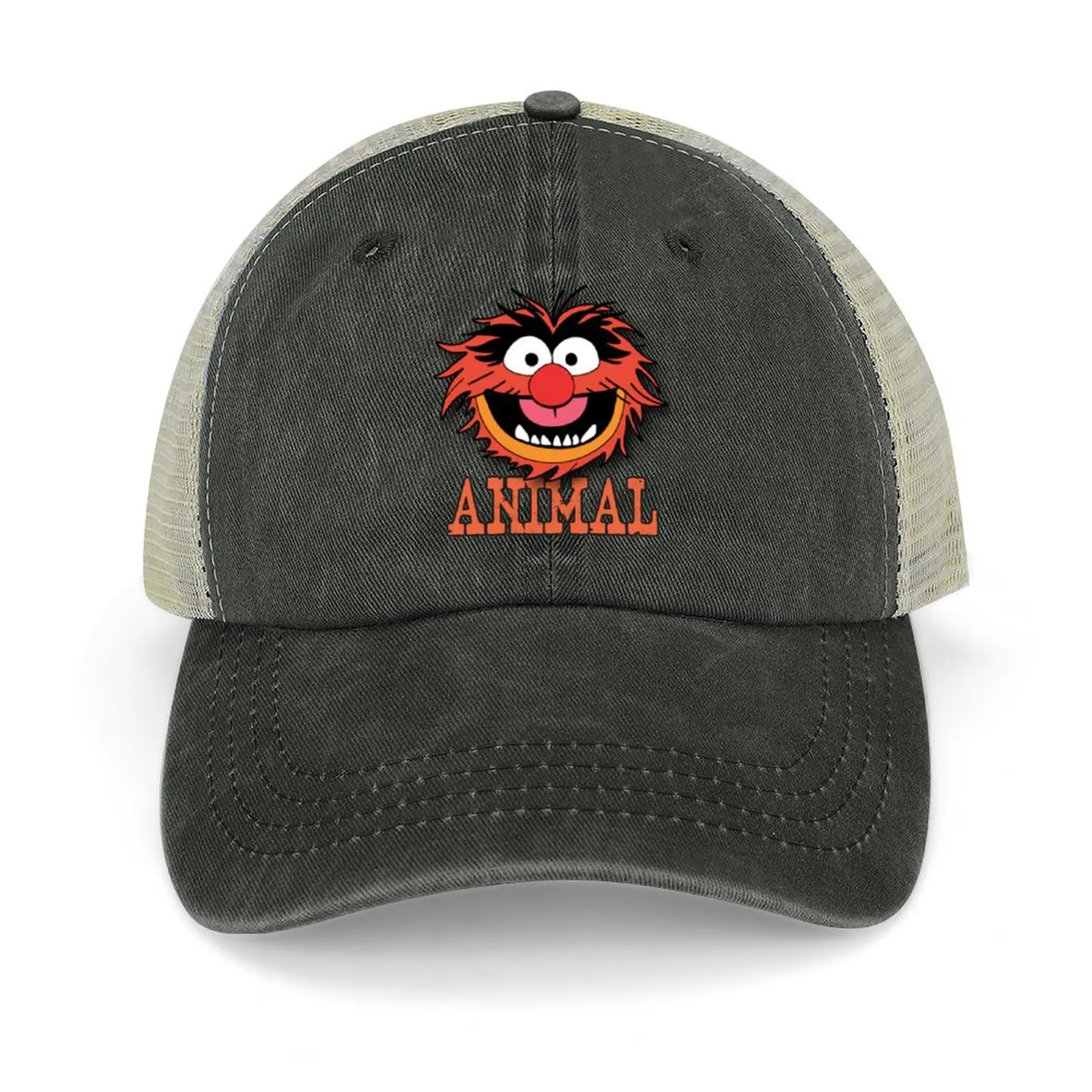 

RETRO ANIMAL SHOW Cowboy Hat Bobble Hat Sunscreen Sun Cap Fishing cap Women's Beach Visor Men's