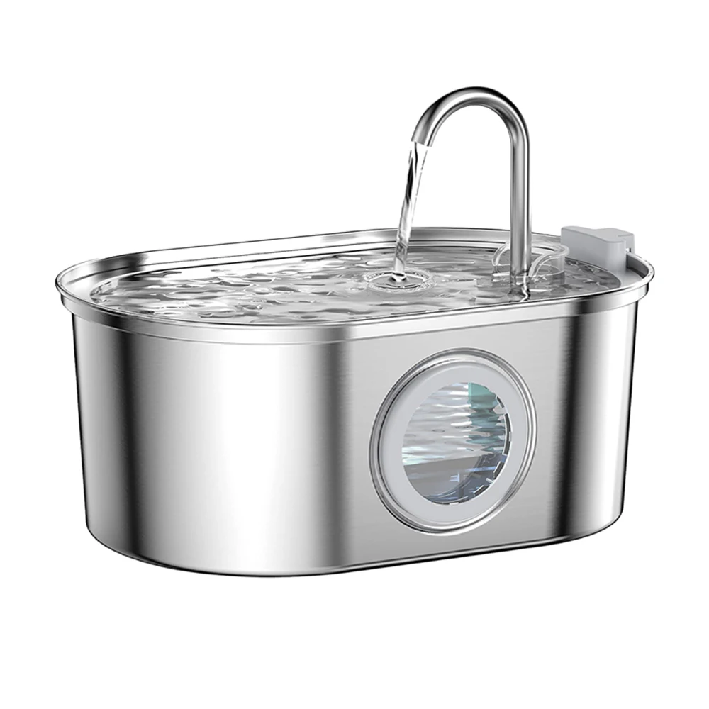 نافورة مياه أوتوماتيكية للقطط من الفولاذ المقاوم ل...