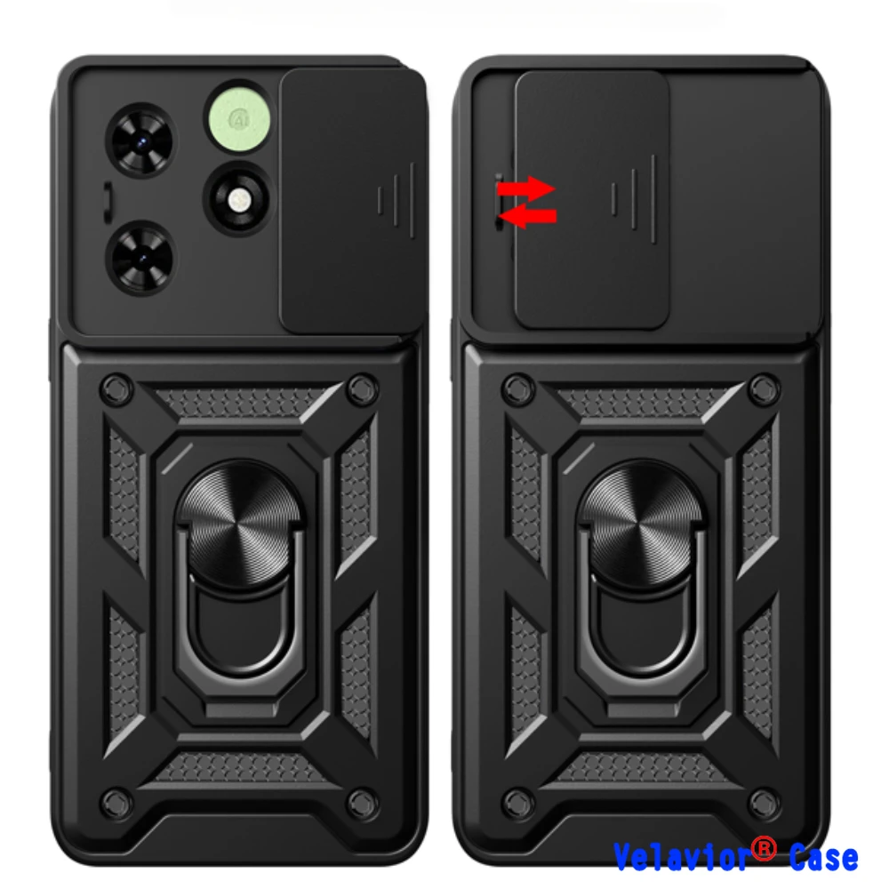 

Case for Infinix Smart 8 Slide Camera Protect Stand Shell Funda for Hot 40i Tecno Spark 20 20C Pop 8 Case Go 2024 Smart 8 Cover