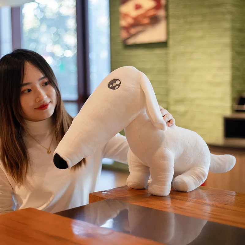 25/40cm Ins Long Nose Dog Plush Toy Kawaii Borzoi Let Me Do it For You Puppy Stuffed Animals Doll for Kids Boys Girls Birthday