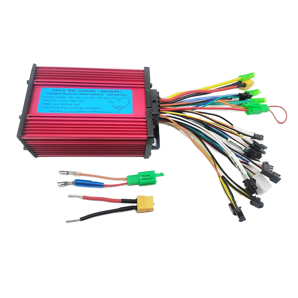 36V 48V 52V 60V 350W 450W 500W 600W 20A 25A Electric Scooter E-Bike Dual-mode Brushless Controller LCD Display Fit S866 T100