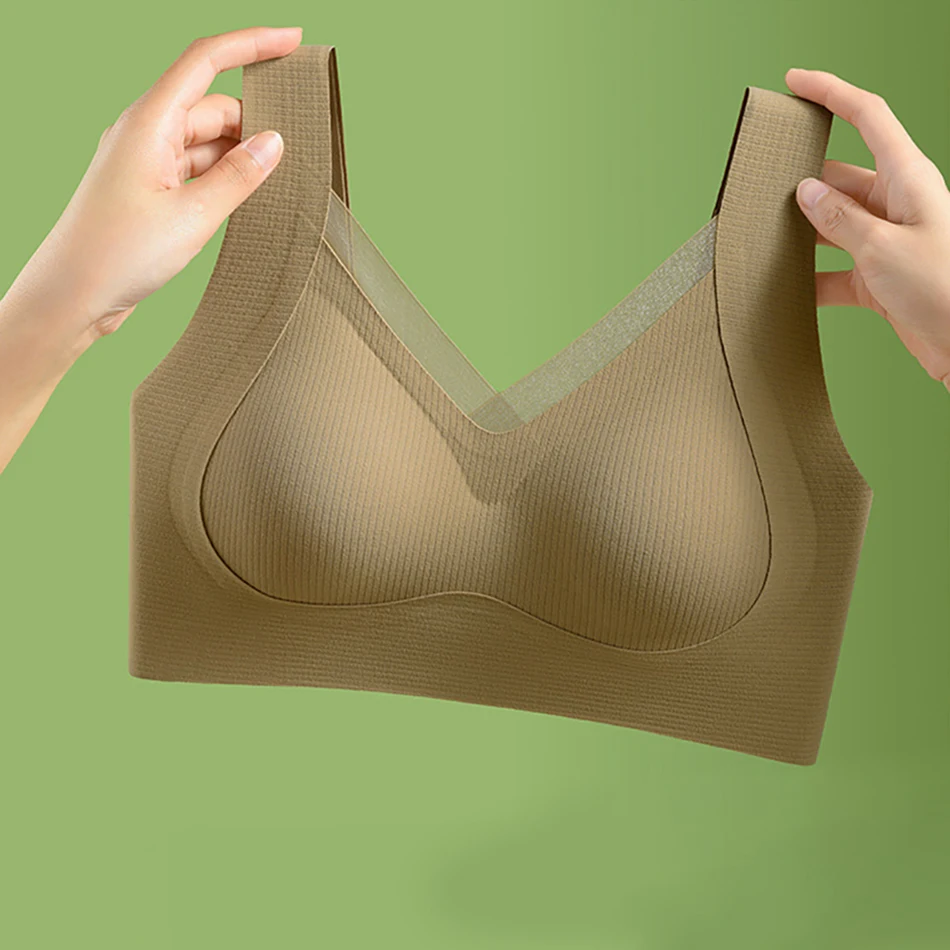 Wireless Push-Up Maternity Bra with Soft Support Cup Comfort Wearing Wide Straps Bralette Women Sports Casual Underwear Clothing 2
