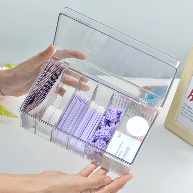 

Eyelash Tool Storage Box Large Capacity for Eyelash Extension Tweezer Case Cosmetic Makeup Tools Lash Accessories Storage Box