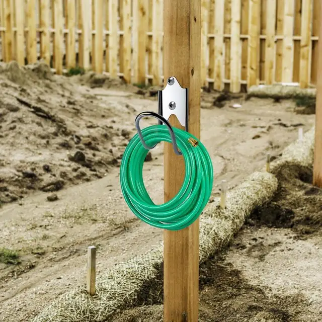 Kerti Tömlő Akasztó Nehéz Tárolóhorog Cső Tartó Falra Szerelt Rozsdamentes Acél Fogas A Kibővíthető Tömlővízcsőhöz - Image 3