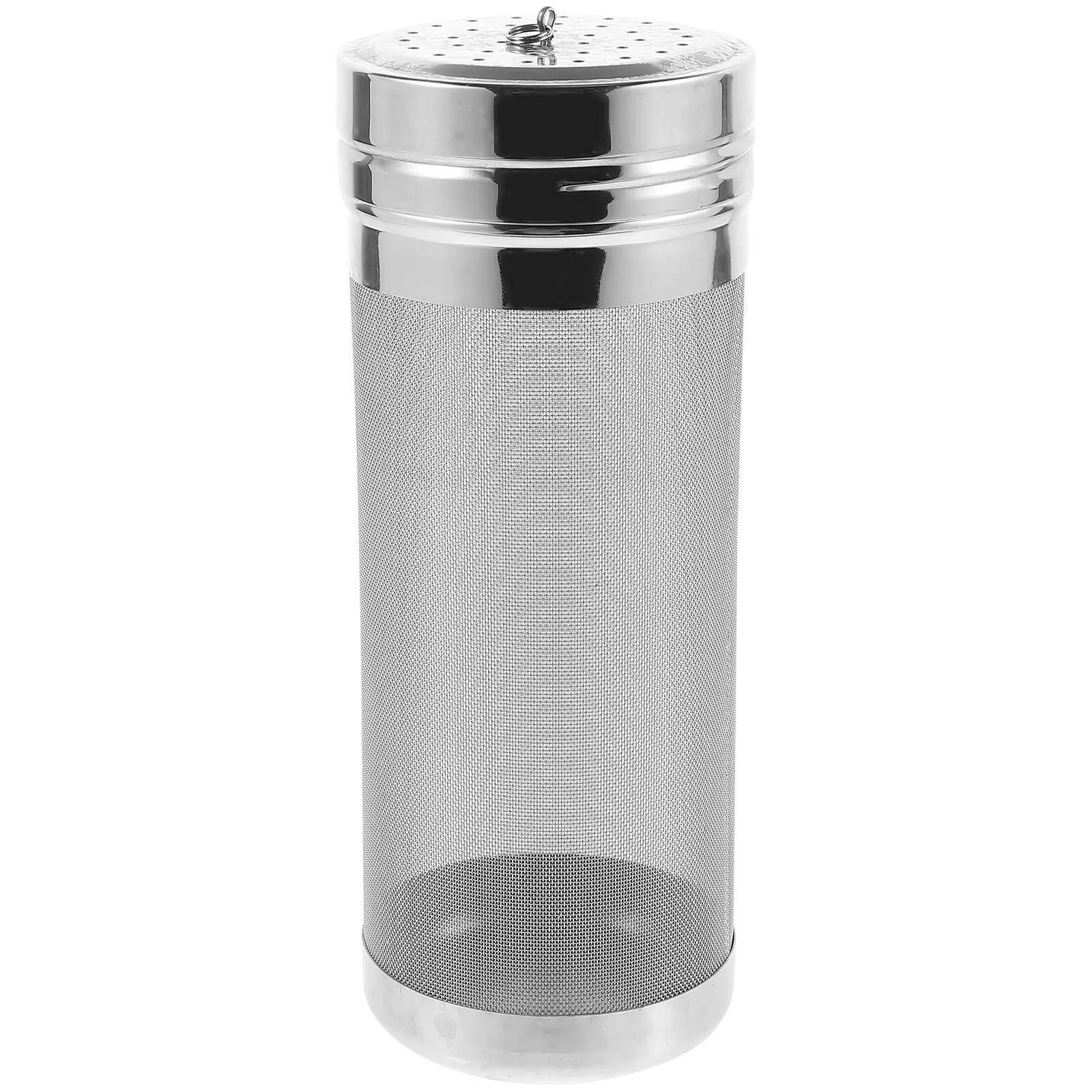 

Stainless Steel Beer Brewing Boil Hop Filter Mesh Brewing Strainer Cylinder Lidded Brewing Kettle With Lid