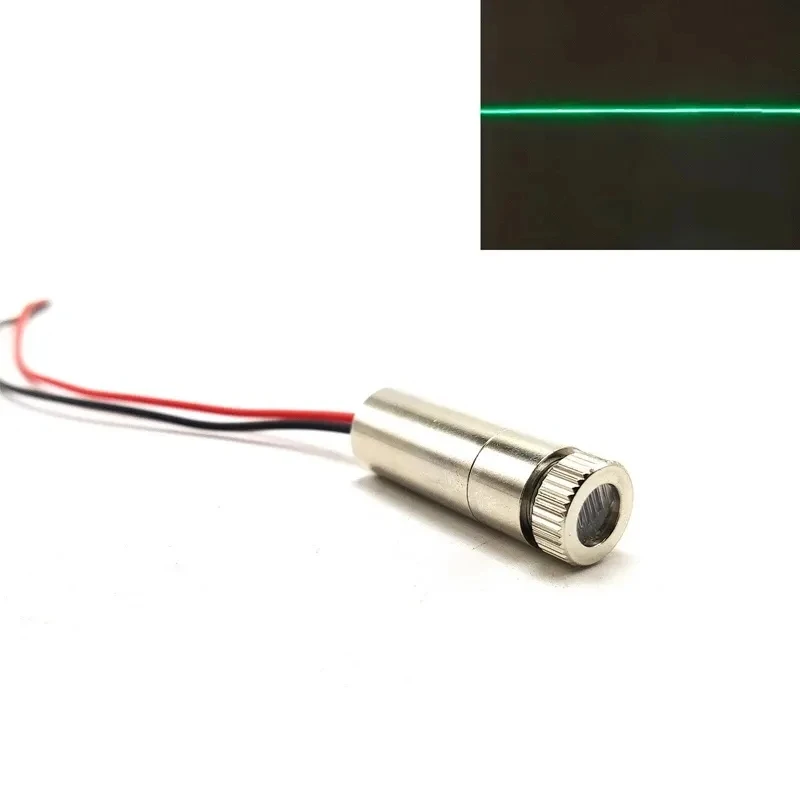 Focusable Adjustable 515nm 520nm 10mw Green Dot/Line/Cross Laser Diode Module