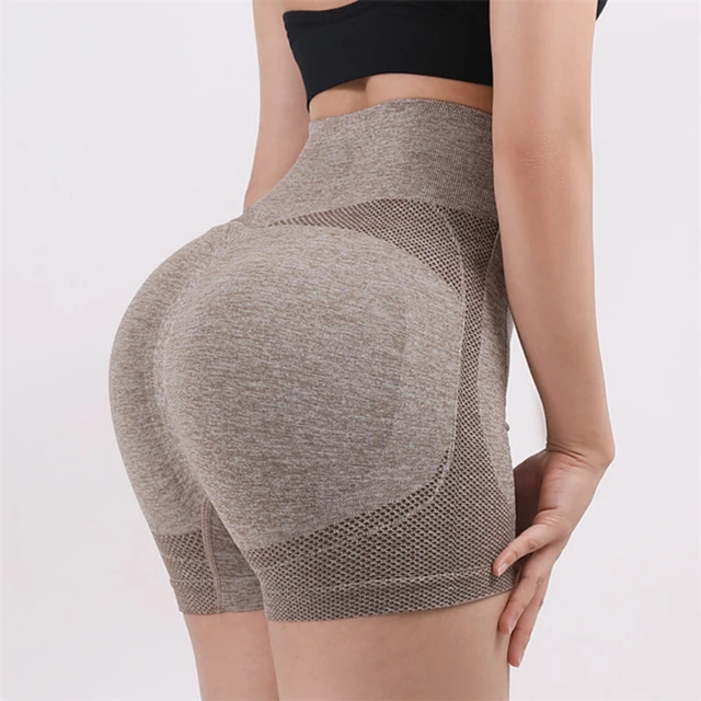 Women Yoga Short High Waist Workout Shorts Fitness Yoga Lift Butt Fitness Yoga Gym Running Short Pants For Girls Sportswear 2