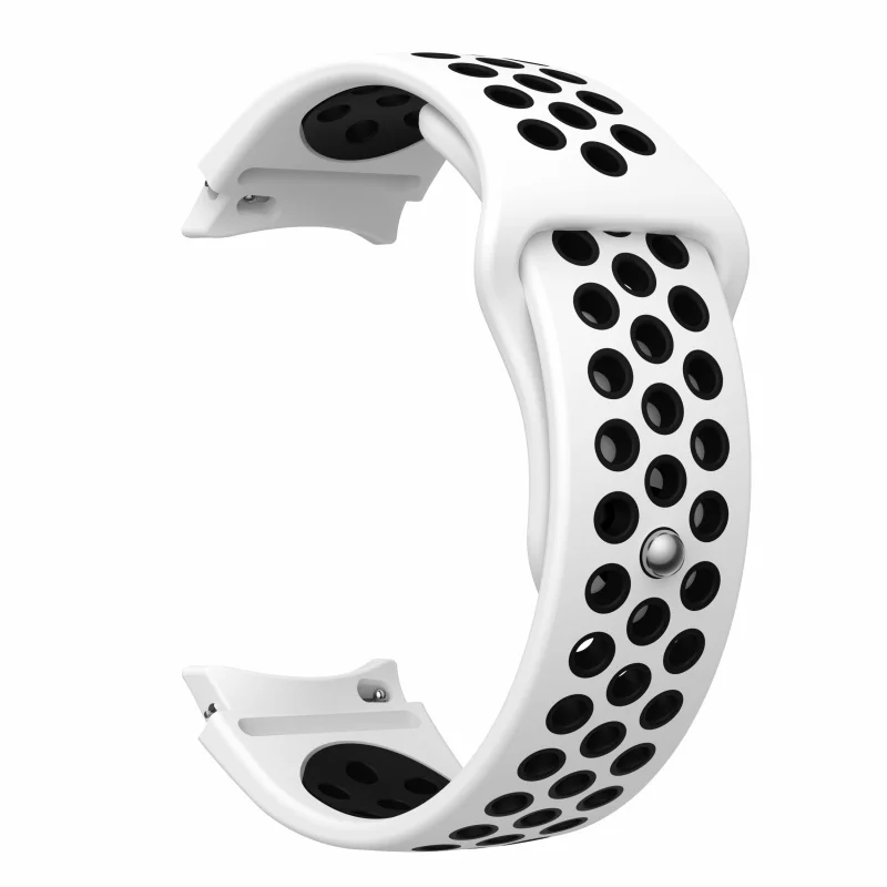 Dual-Tone Silicone Sport Watch Band with Breathable Holes