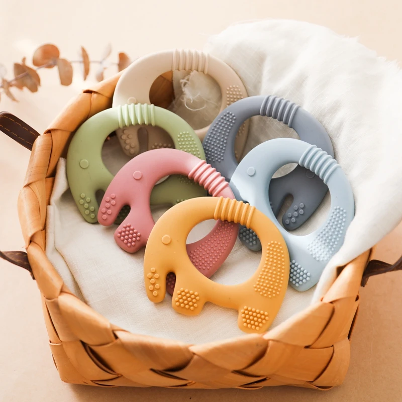 Baby BPA Free Silicone Teething Toys Food Grade Cute Animal Nursing Teether For Children Silicone Teething Toys Teething Toys