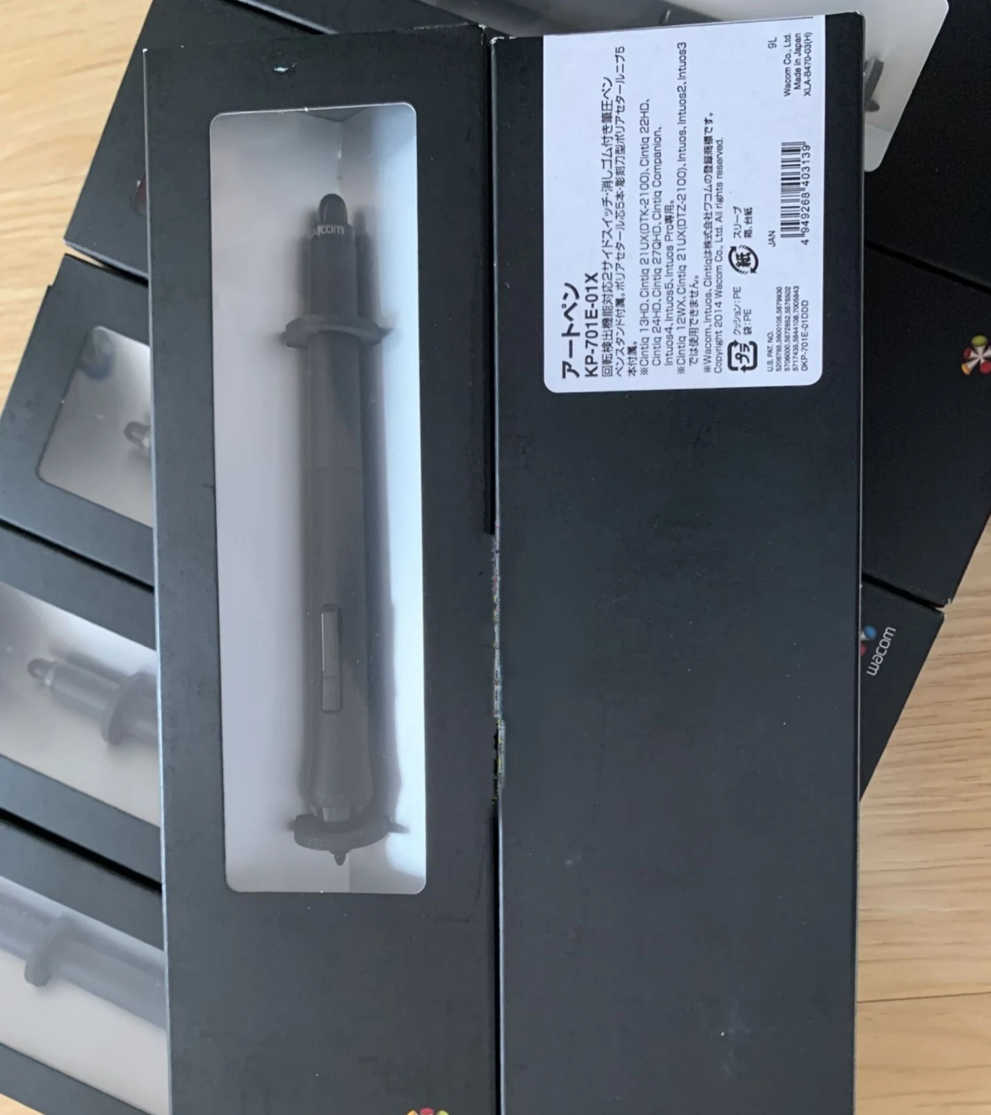 Wacom Intuos4 5 용 새 원본 KP-701E 아트 펜 스탠드베이스가있는 Cintiq 그래픽 태블릿 스타일러스 펜 10PCS 펜촉