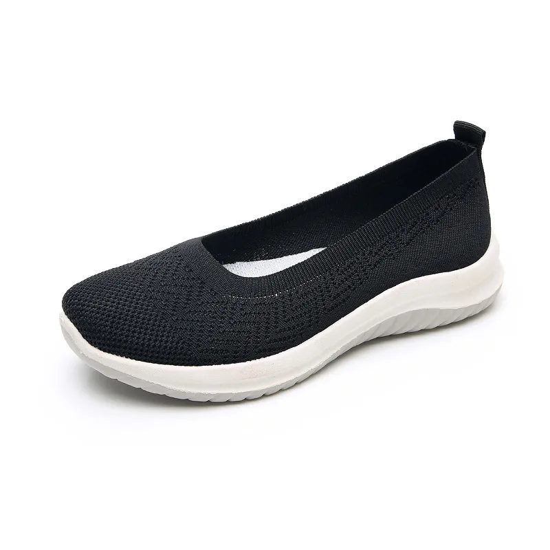 Women Slip on Mesh Flats Shoes Ladies Breathable Mom Casual Loafer New Autumn Female Light Comfort Flat Women Walking Shoes